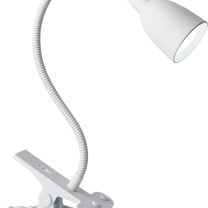 Newhouse Lighting NHCLP-OL-WH Olivia LED Clamp Light Desk Lamp with Flexible Gooseneck, 3 Brightness Levels & 3 Color Modes, White
